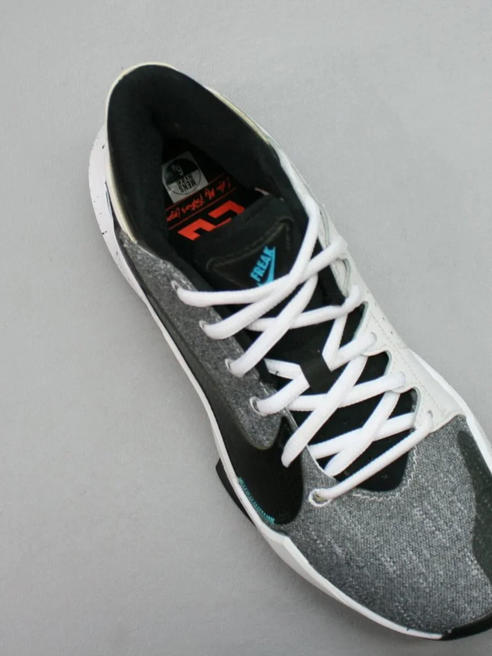 Nike Men's 6 Zoom Freak 2 Denim Mango Teal Giannis Gym Shoes Sneakers CK5424-101